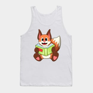 Fox with Book Tank Top